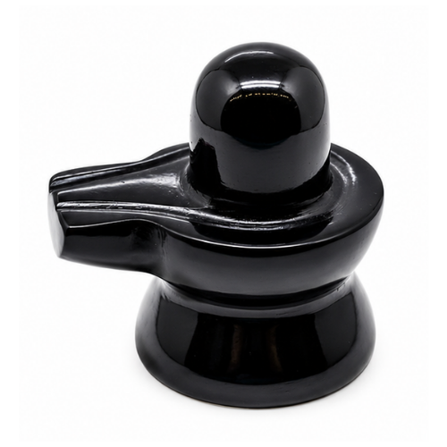 Natural Black Obsidian Shivling