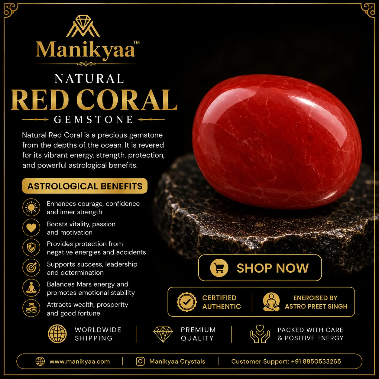 Natural Red Coral | Approx 4.20 Carats | Italy | Prime - Image 2