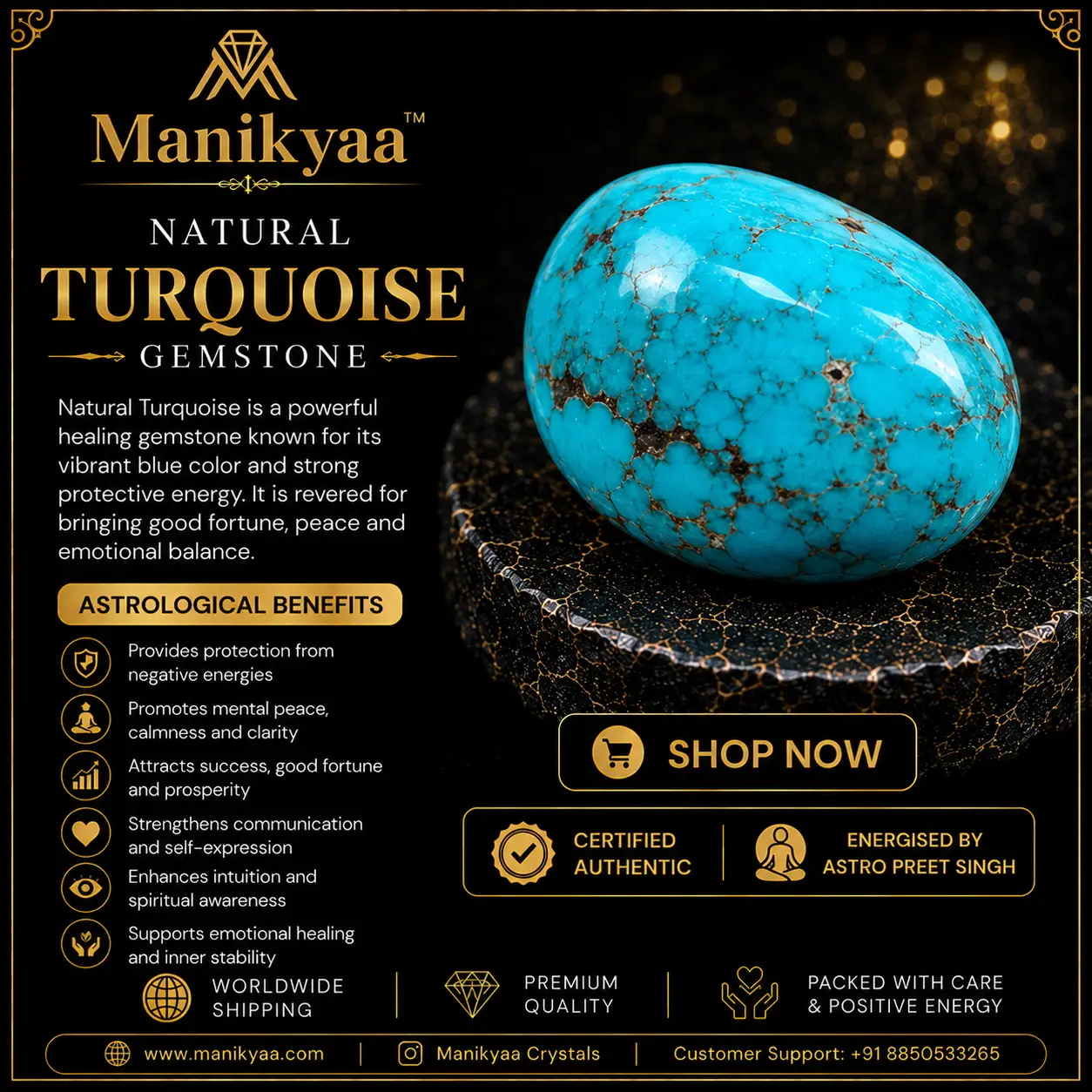 Natural Irani Turquoise | Approx 7.15 Carat | Prime - Image 2