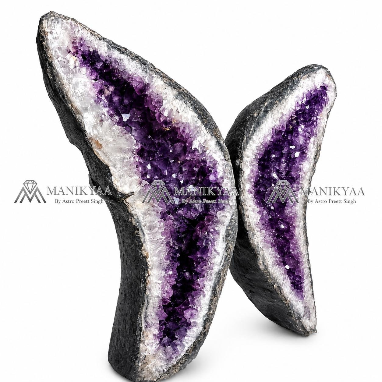 Amethyst Geode Cluster Pair Large | Bring Home Peace and Protection - Image 3